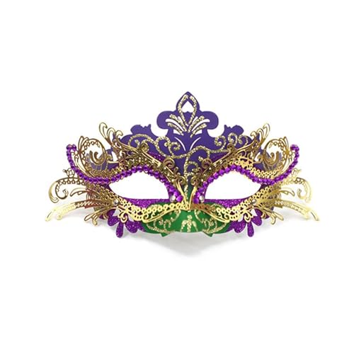 Oxxggkao Maskerade Venezianerparty, Halloween-Kostüm, Karnevalsparty mit Stab, für Damen und Herren, Geschenk, halbes Gesicht von Oxxggkao