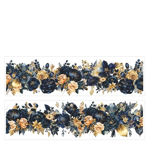 Oxxggkao Practiacal Stabiles 200 cm florales PET-Klebeband, tragbare Heimdekoration, für natürliche Schönheit zu allen glatten Gegenständen, Schlafzimmerdekorationsaufkleber Oxxggkao Practiacal Stabiles 200 cm florales PET-Klebeband, tragbare Heimdekoration, für natürliche Schönheit zu allen glatten Gegenständen, Schlafzimmerdekorationsaufkleber von Oxxggkao
