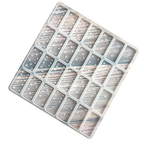 Oxxggkao Stereo Dominosform Silikonformform Geformtes Schimmelpilz Epoxidharzguss Tonformformpanzer von Oxxggkao