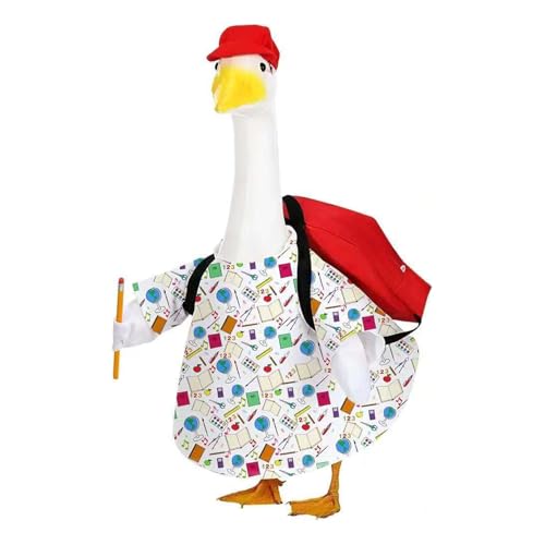 Oxxggkao Themen Party Gänse Kostüm Set Mit Verstellbarem Und Rucksack Outdoor Garden Event Decor Polyester Gänse Kostüm Mit Rucksack von Oxxggkao