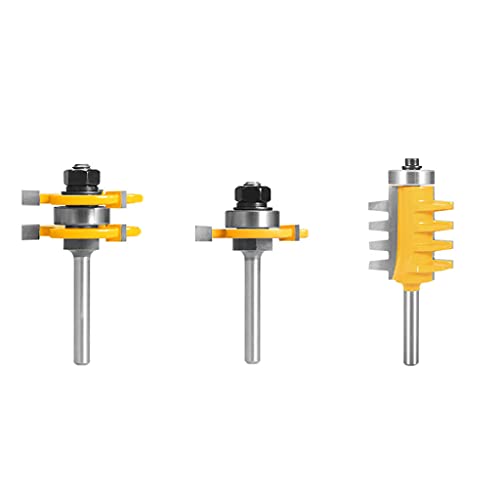 Professionelles Router Bit Set 1/2 1/4 Shank Shank High Festigkeit Carbid Legierung Tenon Milling Tool Für Holzbearbeitung von Oxxggkao