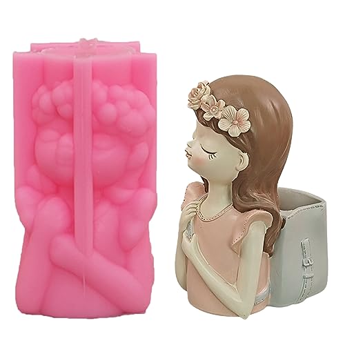 Rucksackmädchen Gypsum Blumentopf Silikonform Epoxidharz Guss Sukkulente Vase Zementstifthalter Rucksack Mädchen Silikonform Rucksackmädchen Gypsum Blumentopf Silikonform Epoxidharz Guss Sukkulente Vase Zementstifthalter Rucksack Mädchen Silikonform von Oxxggkao