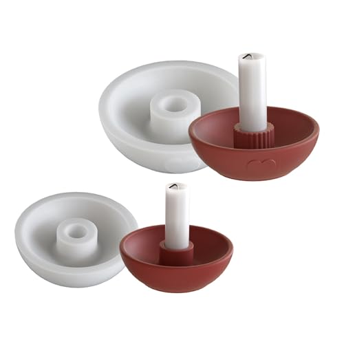 Runde Candlestick Silikonformen Wiederverwendbare Nicht Schicht Handwerkswerkzeuge Für Epoxidharzguss Und Heimkern Zu Hause Runde Candlestick Silikonformen Wiederverwendbare Nicht Schicht Handwerkswerkzeuge Für Epoxidharzguss Und Heimkern Zu Hause von Oxxggkao