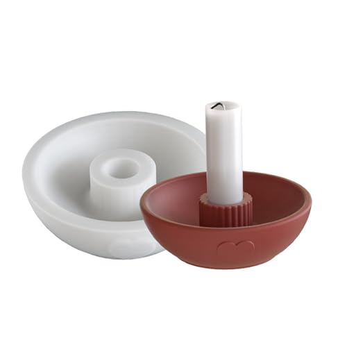 Runde Candlestick Silikonformen Wiederverwendbare Nicht Schicht Handwerkswerkzeuge Für Epoxidharzguss Und Heimkern Zu Hause Runde Candlestick Silikonformen Wiederverwendbare Nicht Schicht Handwerkswerkzeuge Für Epoxidharzguss Und Heimkern Zu Hause von Oxxggkao