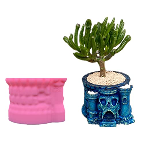 Schädel Für Kopfpflanzgefäß Behälter Harz Schimmel Sukkulente Töpfe Silikon Epoxidguss Für Halloween Party Ornament Blumentopf Harzform Silikon Schädel Für Kopfpflanzgefäß Behälter Harz Schimmel Sukkulente Töpfe Silikon Epoxidguss Für Halloween Party Ornament Blumentopf Harzform Silikon von Oxxggkao