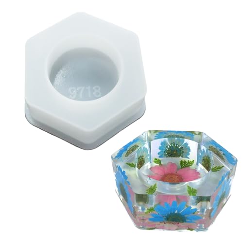 Silikonform Für Hexagonale Kerzenhalter Einzigartige Und Personalisierte Kerzenhalter Erstellen Von Formen Für Handwerksbegeisterte Home Decor Accessoire von Oxxggkao