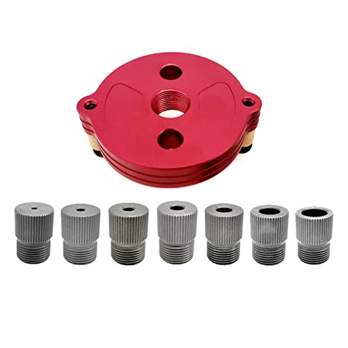 Verbessertes 2–10 mm selbstzentrierendes Dübelvorrichtungs-Set, vertikaler Lochstanzer, Locher aus Aluminiumlegierung, Holzbearbeitungswerkzeug, Taschenlochvorrichtung von Oxxggkao