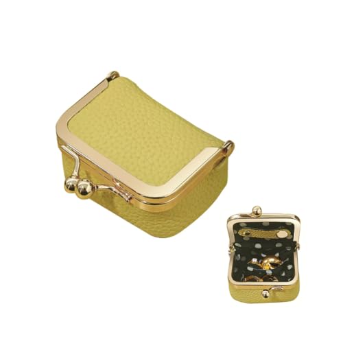 Oyachic Schmuckaufbewahrung Reise,Leather Jewelry Box,Schmuckkästchen Klein,Damen Schmuckschatulle Leder Schmuckbox Schmuckaufbewahrung für Mädchen (gelb) von Oyachic