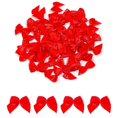 100 Stück Mini Schleifen,Kleine Schleifen,Kleine Schleifen zum Basteln,Kleine Rote Schleifen,Satinschleifen,Geschenkschleifen,Satinband Schleifen Deko für Damen Mädchen Weihnachtsfeier 100 Stück Mini Schleifen,Kleine Schleifen,Kleine Schleifen zum Basteln,Kleine Rote Schleifen,Satinschleifen,Geschenkschleifen,Satinband Schleifen Deko für Damen Mädchen Weihnachtsfeier von Oykrueats