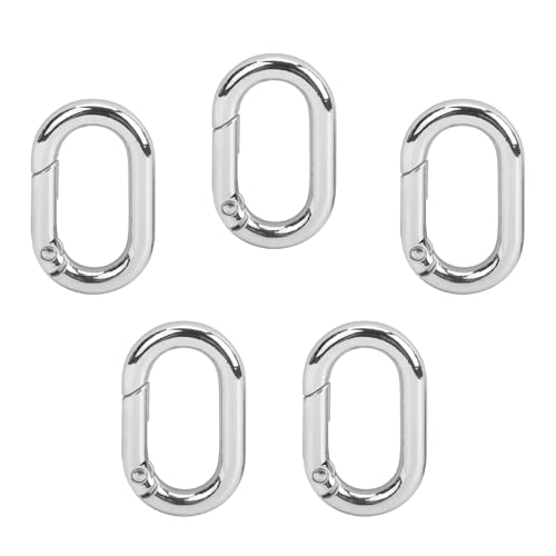 5 Stück Ovaler Karabinerverschluss Silbrig,Halskette Armband Schmuckverschluss Ovale,Geschlossenem Federring Ovalverschluss,Mini Schmuckverschluss Für Schlüsselanhänger Schmuck DIY Basteln 5 Stück Ovaler Karabinerverschluss Silbrig,Halskette Armband Schmuckverschluss Ovale,Geschlossenem Federring Ovalverschluss,Mini Schmuckverschluss Für Schlüsselanhänger Schmuck DIY Basteln von Oykrueats