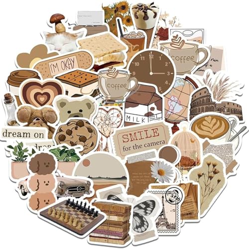 60 Stücke Vintage Sticker Aesthetic Aufkleber,Wasserdichte Sticker Set Aesthetic,PVC Aufkleber,DIY Scrapbook Stickers,Stickers Kindle,für Wasserflasche,Laptop,Scrapbook,Tagebuch 60 Stücke Vintage Sticker Aesthetic Aufkleber,Wasserdichte Sticker Set Aesthetic,PVC Aufkleber,DIY Scrapbook Stickers,Stickers Kindle,für Wasserflasche,Laptop,Scrapbook,Tagebuch von Oykrueats