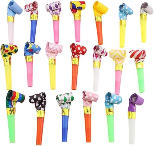 Oykrueats 20 Stück Tröten Kindergeburtstag,Farbig Gemischt Party Tröte,Krachmacher Funny Whistles Gebläse,Musikalische Jubel Partytröte,Musikalische Jubel Spielzeug für Hochzeit Party,Neujahr Party Oykrueats 20 Stück Tröten Kindergeburtstag,Farbig Gemischt Party Tröte,Krachmacher Funny Whistles Gebläse,Musikalische Jubel Partytröte,Musikalische Jubel Spielzeug für Hochzeit Party,Neujahr Party von Oykrueats