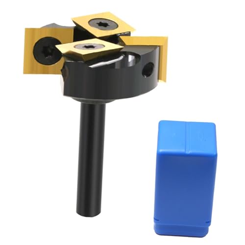 Oytrui Spoilboard-Oberflächen-Router-Bit 1/4in Runde Schaft 4 Flöten 1-3/8-Zoll-Schneiddurchmesser Ti Beschichtetes Plattenabflachungs-Router Bit für die Oberflächenverarbeitung Oytrui Spoilboard-Oberflächen-Router-Bit 1/4in Runde Schaft 4 Flöten 1-3/8-Zoll-Schneiddurchmesser Ti Beschichtetes Plattenabflachungs-Router Bit für die Oberflächenverarbeitung von Oytrui