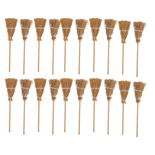 20pcs Mini Hexenbesen Halloween Besen Dekoration Besen Aufhängungen Dekorationen Handwerk Besen Ornament mit Weiß Seil Hexe Zubehör für DIY Handwerk Halloween Party Supplies 20pcs Mini Hexenbesen Halloween Besen Dekoration Besen Aufhängungen Dekorationen Handwerk Besen Ornament mit Weiß Seil Hexe Zubehör für DIY Handwerk Halloween Party Supplies von Ozgkee