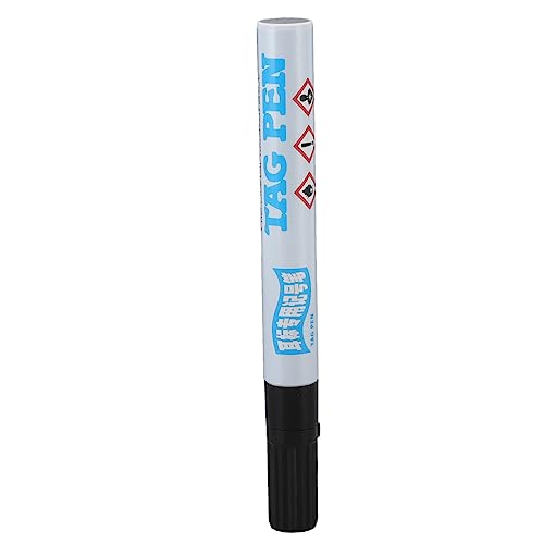 Ozgkee Ohrmarkenstift, Wasserdicht, Starke Penetration, Schwarze Tinte, Ohrmarkierungsstift, Tragbare Permanentmarker Schweine, Kühe, Schafe von Ozgkee