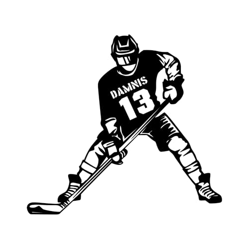 Personalisiert Wandtattoo Eishockey mit Name und Nummer Wandaufkleber Wandsticker für Kinderzimmer Wohnzimmer Schlafzimmer Wanddeko,Geschenk für Kinder Junge Teenager Männer Personalisiert Wandtattoo Eishockey mit Name und Nummer Wandaufkleber Wandsticker für Kinderzimmer Wohnzimmer Schlafzimmer Wanddeko,Geschenk für Kinder Junge Teenager Männer von Ozinna