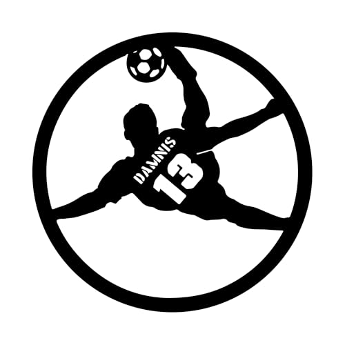 Personalisiert Wandtattoo Fussball mit Name und Nummer,Fußballspieler Wandaufkleber Wandsticker für Kinderzimmer Wohnzimmer Schlafzimmer Wanddeko,Geschenk für Kinder Junge Teenager Männer Personalisiert Wandtattoo Fussball mit Name und Nummer,Fußballspieler Wandaufkleber Wandsticker für Kinderzimmer Wohnzimmer Schlafzimmer Wanddeko,Geschenk für Kinder Junge Teenager Männer von Ozinna