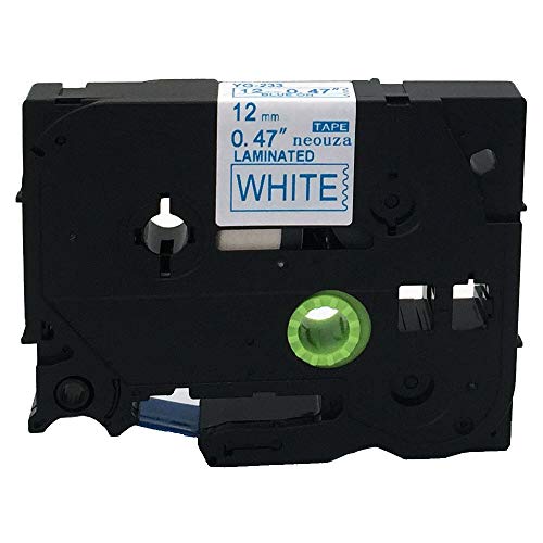 Neouza Ersatz-Kassette kompatibel mit Brother P-Touch Tze Tz Etikettiergerät, 12 mm TZe-233 Blue on White von NEOUZA