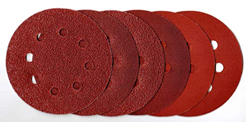 120 Bl. P-D-W® - Schleifpapier Ø115mm Exzenter - Multi - Schleifscheiben 8-Loch 6 Körnungen K40│K60│K80│K120│K180│K240 je 10 von P-D-W