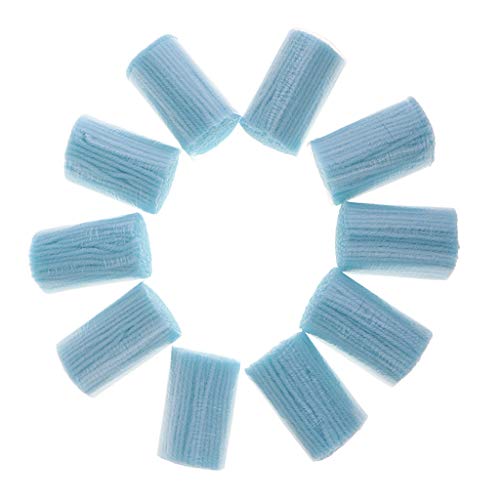 P Prettyia 10 Bundle/Pack Knüpfwolle Knüpfgarn Knüpffäden Teppichgarn geschnitten in viele Farben zum Wahl - Blau von P Prettyia