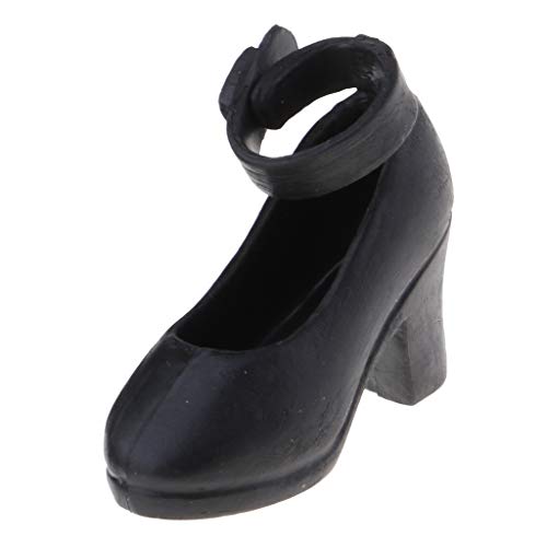 P Prettyia Handgefertigte Plastik Sommer Schuhe High Heels Sandale Für 1/6 BJD Puppen Kleidung Zubehör - Schwarz von P Prettyia