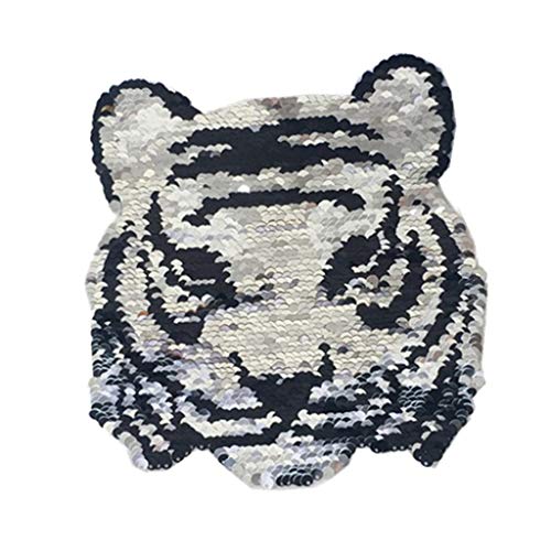 P Prettyia Wende-Pailletten Aufnäher Tiger Motiv Bügelbild Aufbügler Patches Applikation für T-Shirt Jeans Kleidung Taschen-Tiger P Prettyia Wende-Pailletten Aufnäher Tiger Motiv Bügelbild Aufbügler Patches Applikation für T-Shirt Jeans Kleidung Taschen-Tiger von P Prettyia