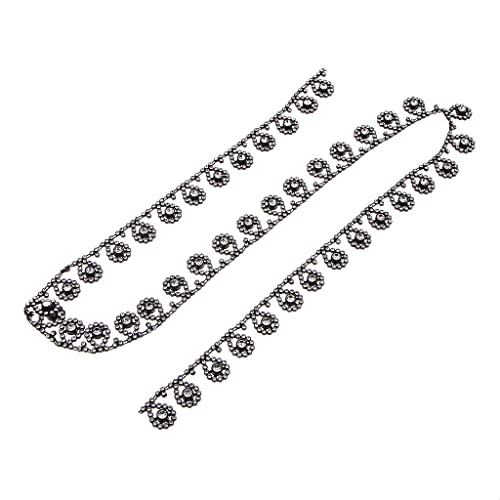 Strassband zum aufnähen, 1 Yard Dekoband Glitzerband Perlen Strass Kette DIY Kunst Handwerk Strassband zum aufnähen, 1 Yard Dekoband Glitzerband Perlen Strass Kette DIY Kunst Handwerk von P Prettyia