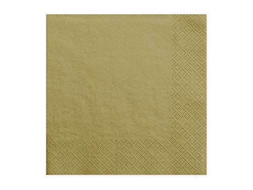 20 Servietten 33x33cm Gold Deko Napkins Ornament Tischdeko Hochzeit Kommunion 20 Servietten 33x33cm Gold Deko Napkins Ornament Tischdeko Hochzeit Kommunion von PD