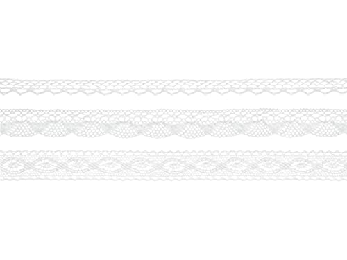 PartyDeco Spitze weiß 3 Stk. 4.50 Lfm. Hochzeit Taufe Kommunion Weihnachten Party Familientreffen Textilmaterial PartyDeco Spitze weiß 3 Stk. 4.50 Lfm. Hochzeit Taufe Kommunion Weihnachten Party Familientreffen Textilmaterial von PartyDeco