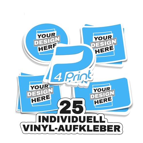 25 Personalisierte Aufkleber Selbst gestalten - Logo, Bild, Fotos - Wasserfest und spülmachinenfest - Personalisierte Etiketten 3cm -15cm - Personalisierte Sticker 25 Personalisierte Aufkleber Selbst gestalten - Logo, Bild, Fotos - Wasserfest und spülmachinenfest - Personalisierte Etiketten 3cm -15cm - Personalisierte Sticker von P4Print