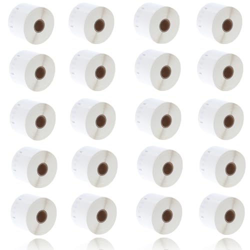 P4Y Thermo-Etiketten 1000 Etiketten x 20 Rollen = 20000 Etiketten kompatibel mit Dymo Label Writer 11354 57mm X 32mm weiß 20 Stk. P4Y Thermo-Etiketten 1000 Etiketten x 20 Rollen = 20000 Etiketten kompatibel mit Dymo Label Writer 11354 57mm X 32mm weiß 20 Stk. von P4Y