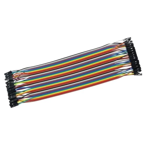 Dupont Kabel 40 Stück 20cm 2,54mm 1 Pin 1p-1p Überbrückungskabel Buchse auf Buchse für Steckplatine Dupont Kabel 40 Stück 20cm 2,54mm 1 Pin 1p-1p Überbrückungskabel Buchse auf Buchse für Steckplatine von PABVRPYT