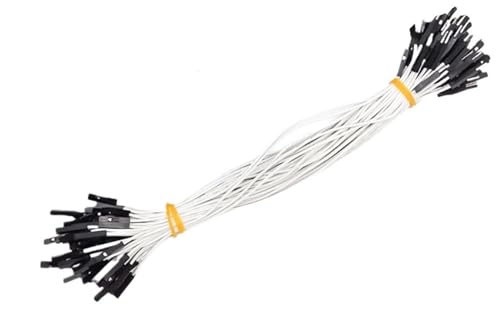 PABVRPYT 10-teiliges DIY-Kit, 10 cm und 30 cm für Steckplatine, 2,54 mm Dupont-Kabel, männlich und weiblich, Dupont Brückenkabel, 1P-Stecker (schwarz, 10 männlich) von PABVRPYT