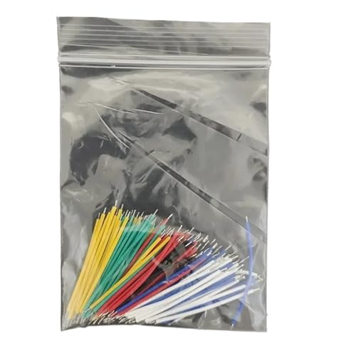 PABVRPYT 120 Stück 24AWG 26AWG 5cm/8cm/10cm/15cm/20cm Verzinnte Lötdrähte für Experimentierplatine, Farbmischlängen (5CM gemischte Farbe, 24AWG) von PABVRPYT