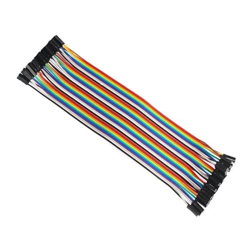 PABVRPYT Dupont-Kabel, 40-polig, 10/15/20/30/40 cm, Stecker auf Buchse, Dupont DIY-Stecker auf Buchse, Dupont-Verbindungskabel (männlich auf weiblich) von PABVRPYT