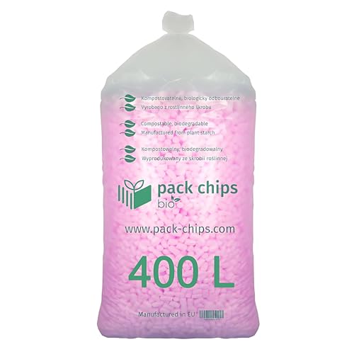 PACK CHIPS bio Verpackungschips Füllmaterial 400 L - Antistatische Polsterchips - Füllmaterial für Pakete - Verpackungsmaterial BIO - 100% Natürlich Abbaubar aus Stärke PACK CHIPS bio Verpackungschips Füllmaterial 400 L - Antistatische Polsterchips - Füllmaterial für Pakete - Verpackungsmaterial BIO - 100% Natürlich Abbaubar aus Stärke von PACK CHIPS bio