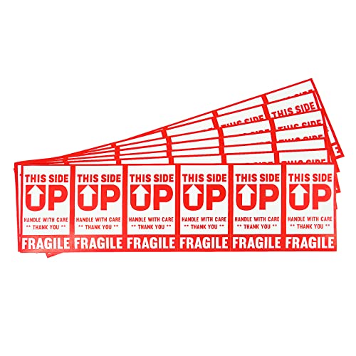 PACK4YA 480 × Vorsicht Zerbrechlich Aufkleber, 50 x 90 mm Verpackungsaufkleber Stark haftende Warnetiketten, Handle with Care, Fragile, Stickers Labels Moving Achtung Warnaufkleber THIS SIDE UP PACK4YA 480 × Vorsicht Zerbrechlich Aufkleber, 50 x 90 mm Verpackungsaufkleber Stark haftende Warnetiketten, Handle with Care, Fragile, Stickers Labels Moving Achtung Warnaufkleber THIS SIDE UP von PACK4YA