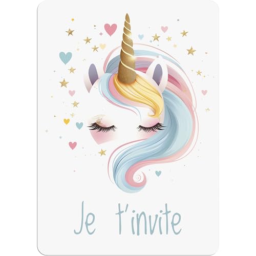 PACKLIST Einladungskarte zum Geburtstag für Mädchen FRANZÖSISCH – 12 Einladungskarten mit einem sehr schönen Einhorn für Ihre Party Einhörnern PACKLIST Einladungskarte zum Geburtstag für Mädchen FRANZÖSISCH – 12 Einladungskarten mit einem sehr schönen Einhorn für Ihre Party Einhörnern von PACKLIST
