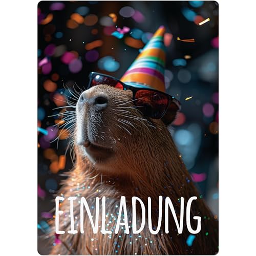PACKLIST Einladungskarten Geburtstag – 12x Einladungskarten Capybara für Ihre Feier – Die Perfekte Einladungskarte Für Eine Unvergessliche Feier! PACKLIST Einladungskarten Geburtstag – 12x Einladungskarten Capybara für Ihre Feier – Die Perfekte Einladungskarte Für Eine Unvergessliche Feier! von PACKLIST
