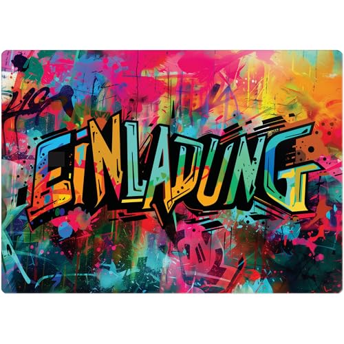 PACKLIST® Graffiti Einladungskarten Kindergeburtstag – 12x Einladungskarten mit Graffiti-Design für Ihre Feier – Die Ideale Einladungskarte Für Eine Coole Und Trendige Geburtstagsparty! PACKLIST® Graffiti Einladungskarten Kindergeburtstag – 12x Einladungskarten mit Graffiti-Design für Ihre Feier – Die Ideale Einladungskarte Für Eine Coole Und Trendige Geburtstagsparty! von PACKLIST