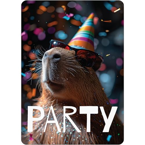 PACKLIST® Geburtstags- und Party-Einladungskarten – 12 personalisierbare Einladungskarten mit Capybara-Design für deine Feier! Mit diesen Einladungen wird jede Party ein Erfolg. Let’s PARTY! PACKLIST® Geburtstags- und Party-Einladungskarten – 12 personalisierbare Einladungskarten mit Capybara-Design für deine Feier! Mit diesen Einladungen wird jede Party ein Erfolg. Let’s PARTY! von PACKLIST