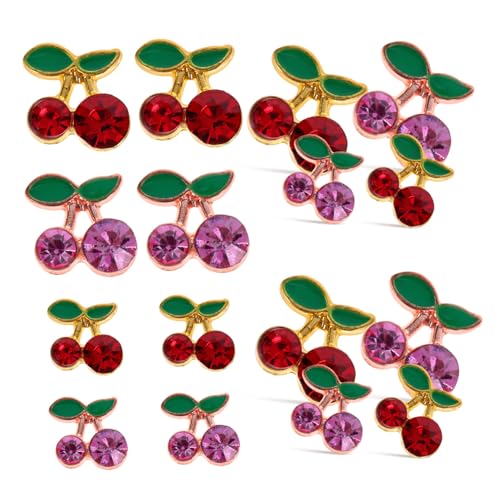 1 Satz Kirsch Nagelschmuck Für Damen Rhinestone Nail Charms Diy Nail Art Zubehör Für Weihnachts Naildesigns Und Persönliche Maniküre Kompakte Für Einfache Anwendung 32 Stück 1 Satz Kirsch Nagelschmuck Für Damen Rhinestone Nail Charms Diy Nail Art Zubehör Für Weihnachts Naildesigns Und Persönliche Maniküre Kompakte Für Einfache Anwendung 32 Stück von PACKOVE