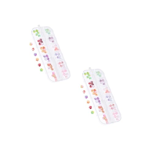 2 Boxen Dekoration Maniküre Charms für Diy Nageldesign für Nail Art Langlebig und Praktisch von PACKOVE