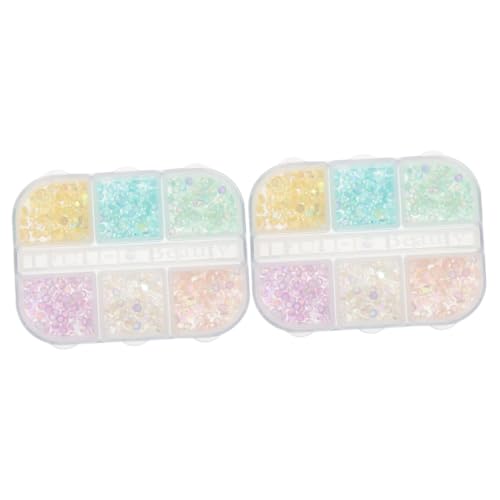 2 Boxen Farben aus Resinfarbenen Meerjungfrauenperlen für Diy Nageldesigns Einfach zu Verwenden für Zuhause oder Nagelsalons 2 Boxen Farben aus Resinfarbenen Meerjungfrauenperlen für Diy Nageldesigns Einfach zu Verwenden für Zuhause oder Nagelsalons von PACKOVE