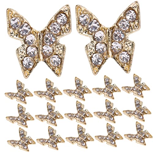 20 Stück Delicate Butterfly Nail Art Dekoration Hochwertige Verschleißfeste Nagelverzierung für Diy Nail Designs Partys und Besondere Anlässe 20 Stück Delicate Butterfly Nail Art Dekoration Hochwertige Verschleißfeste Nagelverzierung für Diy Nail Designs Partys und Besondere Anlässe von PACKOVE