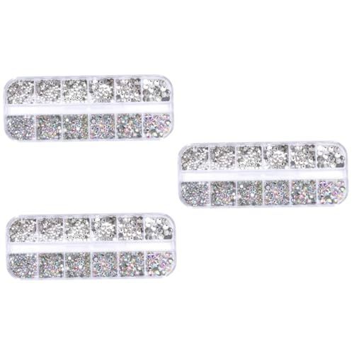 3 Stück Strass-Nagelschmuck Strasssteinsteine Edelsteine für Nägel Nail-Art-Ausrüstung strasssteine für nägel silberne Nagel-Strasssteine DIY -Schmuckzubehör Nagel Edelsteine 3 Stück Strass-Nagelschmuck Strasssteinsteine Edelsteine für Nägel Nail-Art-Ausrüstung strasssteine für nägel silberne Nagel-Strasssteine DIY -Schmuckzubehör Nagel Edelsteine von PACKOVE
