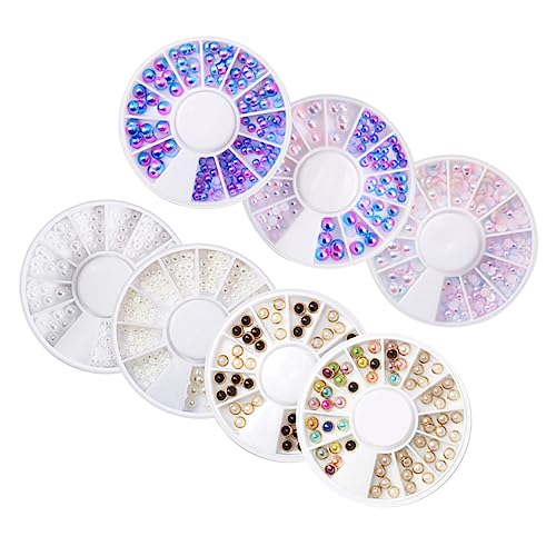 7 Satz Teiliges Diy Maniküre Dekoration mit Einzigartigen Perlen für Nail Art Zubehör für Diy Maniküre Zuhause von PACKOVE