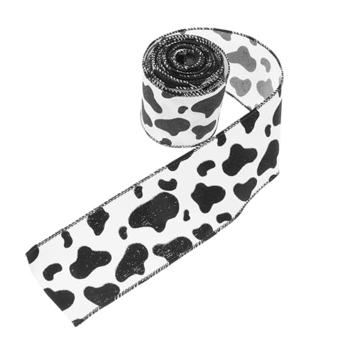 PACKOVE 1 Rolle Kuhband Druckbänder zum Basteln Western-Themenband Kuhdruckverzierungen Ripsband mit Animal-Print Band mit Kuh-Aufdruck Band mit Nutztieren Kuhdruckband Polyester PACKOVE 1 Rolle Kuhband Druckbänder zum Basteln Western-Themenband Kuhdruckverzierungen Ripsband mit Animal-Print Band mit Kuh-Aufdruck Band mit Nutztieren Kuhdruckband Polyester von PACKOVE