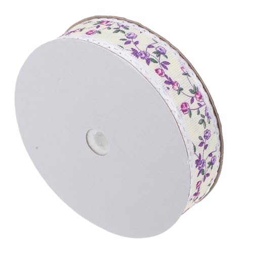PACKOVE 1 Rolle Spitzen band dekoration geschenkband handgemachte Dekorative Bögen Blumenschleifenband Bänder mit Blumenmotiv Zubehör für Spitzenbänder Polyester Violett PACKOVE 1 Rolle Spitzen band dekoration geschenkband handgemachte Dekorative Bögen Blumenschleifenband Bänder mit Blumenmotiv Zubehör für Spitzenbänder Polyester Violett von PACKOVE