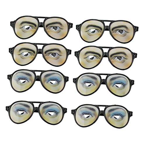 PACKOVE 1 Satz 4 Stk Augen-Party-Brille Vintage-Sonnenbrille Foto-Requisite schnapsgläser halloween brillen Spielzeuge Brille mit Augenmuster dekorative Gläser bilden Requisiten Kleidung von PACKOVE